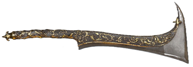 A sword whose handle blends into its blade in a elegant design in Flintlock.
