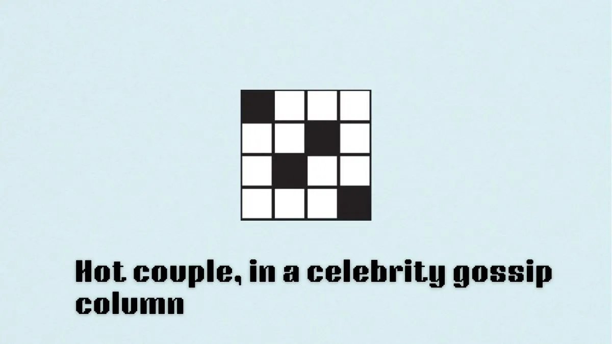 hot couple in a celebrity gossip nyt mini crossword image