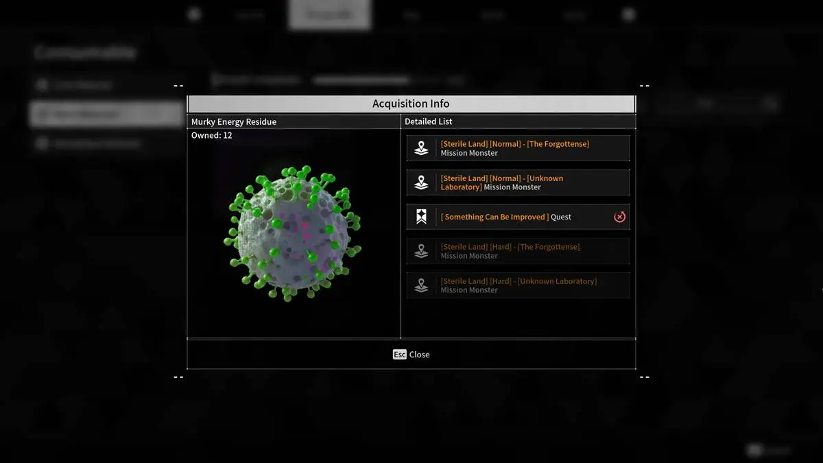 How to farm Murky Energy Residue in The FIrst Descendant