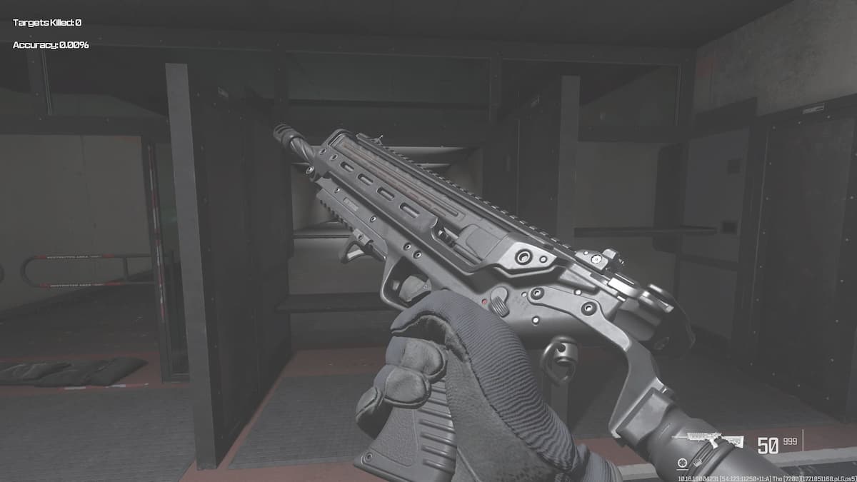A side view of the Static-HV in the MW3 Firing Range.
