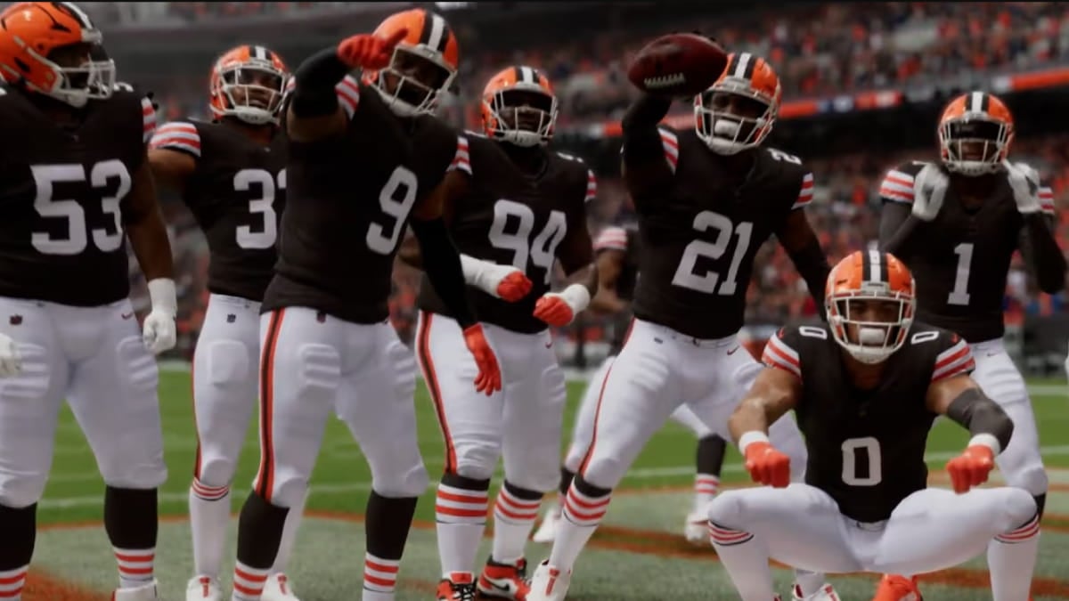 The Cleveland Browns in Madden 25.