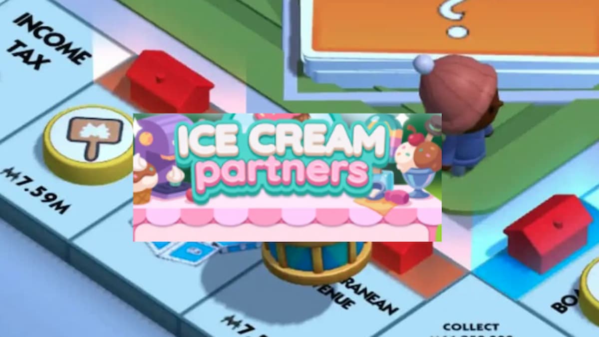 Monopoly GO booard with Ice Cream Partners