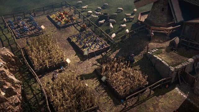 Farm in the player-built Kingsmarch city in Path of Exile Settlers of Kalguur