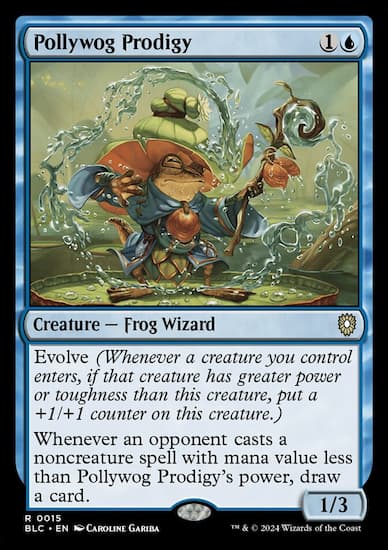 Frog Wizard playing with water. Image via WotC