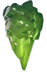 An image of a green crystal from Flintlock.