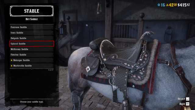 An image of the Upland Saddle from Red Dead Online.