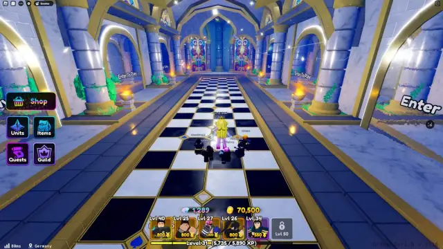 Hall of Mirros hall in Anime Defenders