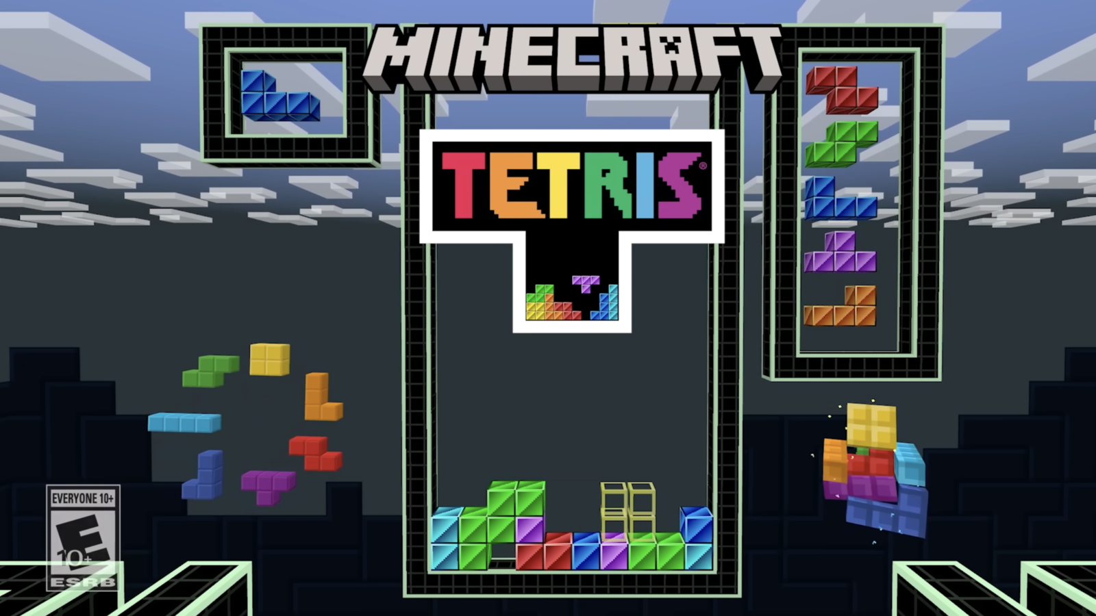 Minecraft и Tetris объединяются для создания фантастического кроссовера DLC о ползании по подземельям