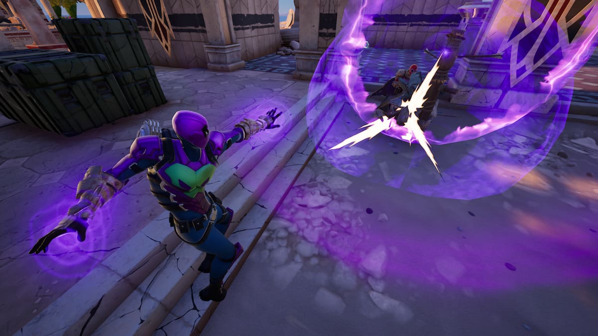 Player uses Magneto's Powers in Fortnite.