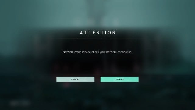 Picture of the Network error in Once Human faced by players.