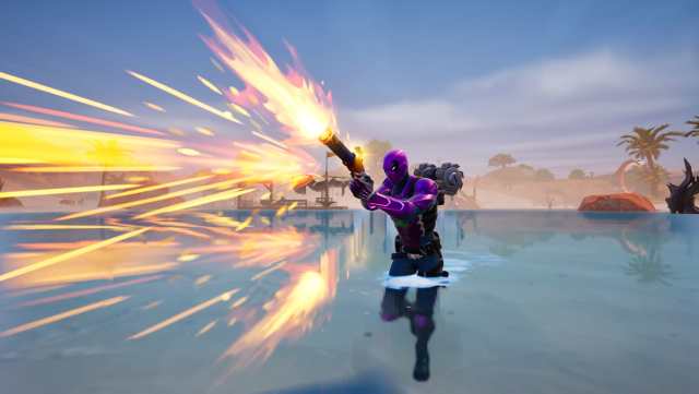Picture of player using the Flint-Knock pistol in Fortnite.