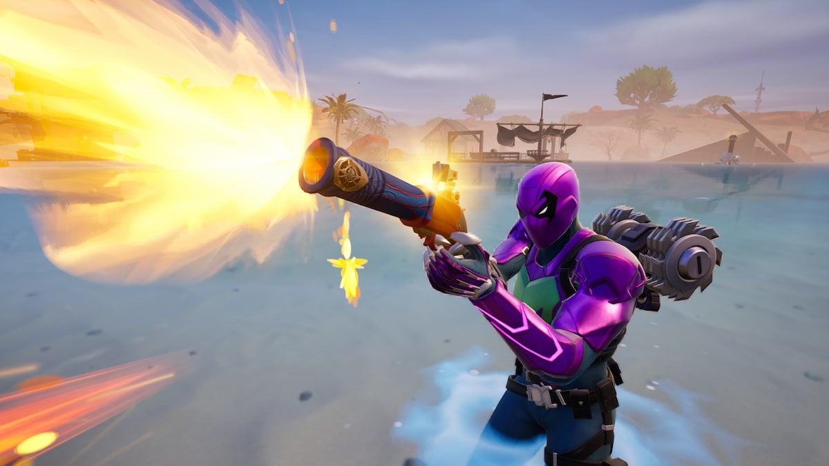 Picture of a Fortnite player using Flint-Knock pistol.
