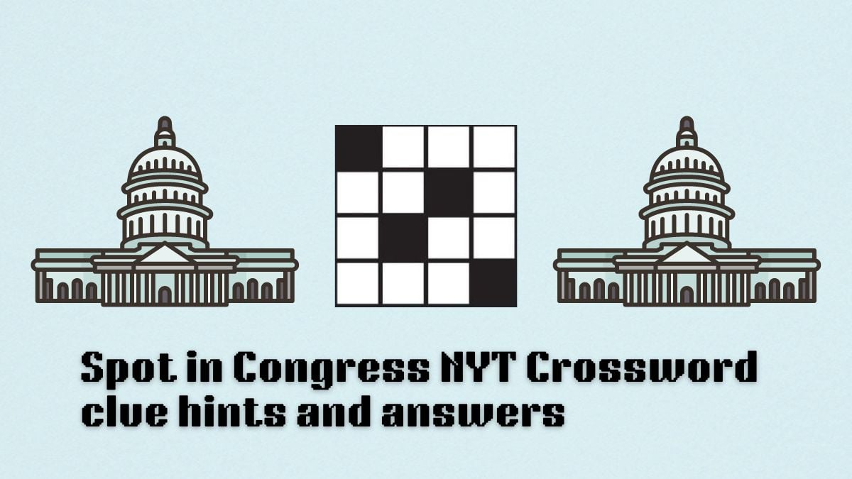 nyt mini crossword spot in congress