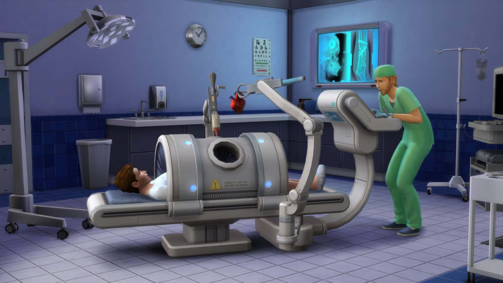 Where is the hospital in The Sims 4?