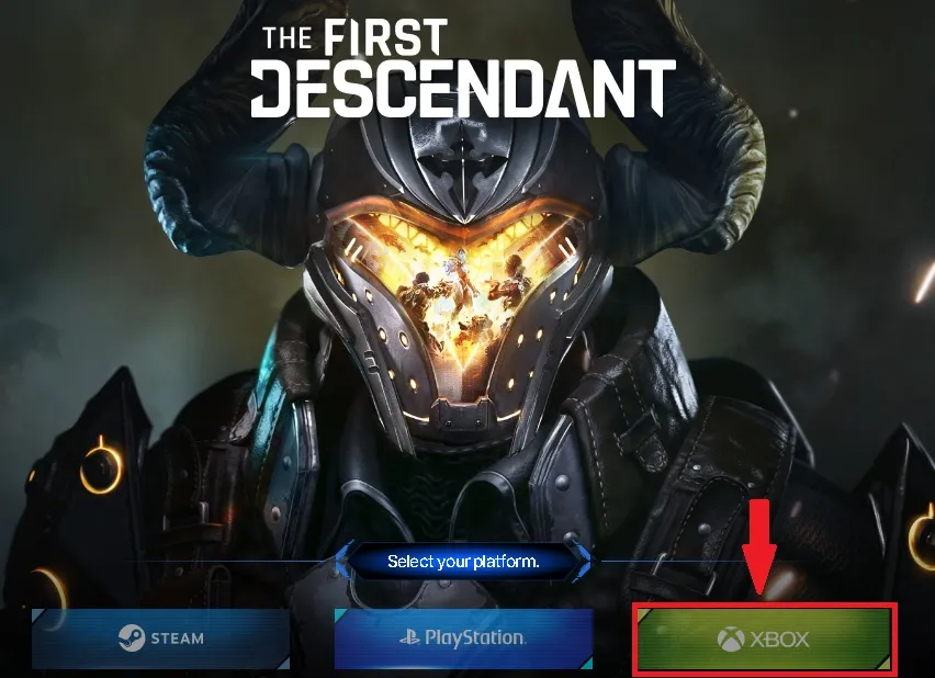 The First Descendant linking process Xbox.