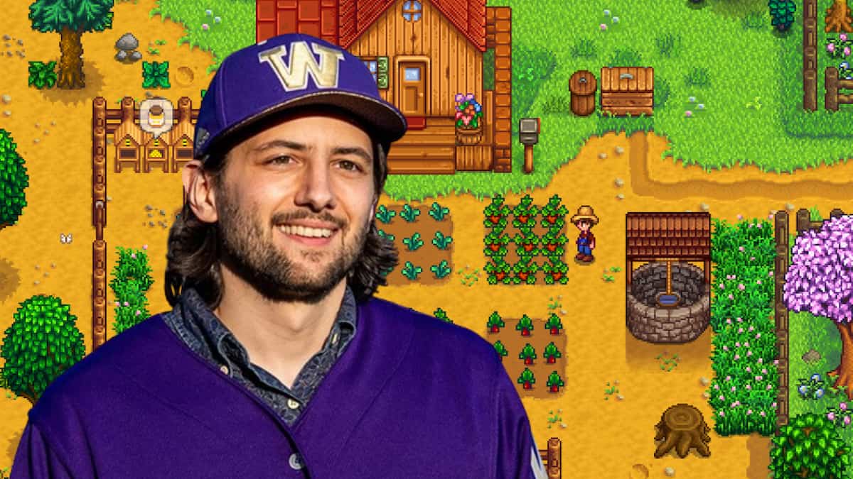 Picture of Eric Barone and Stardew Valley.