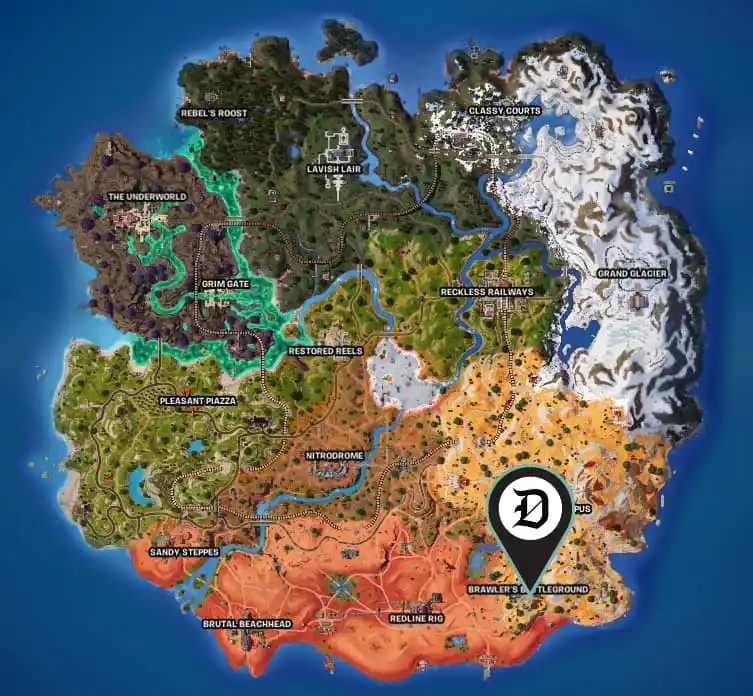 In-game location of where you can get your hands on Mageto's Powers in Fortnite.