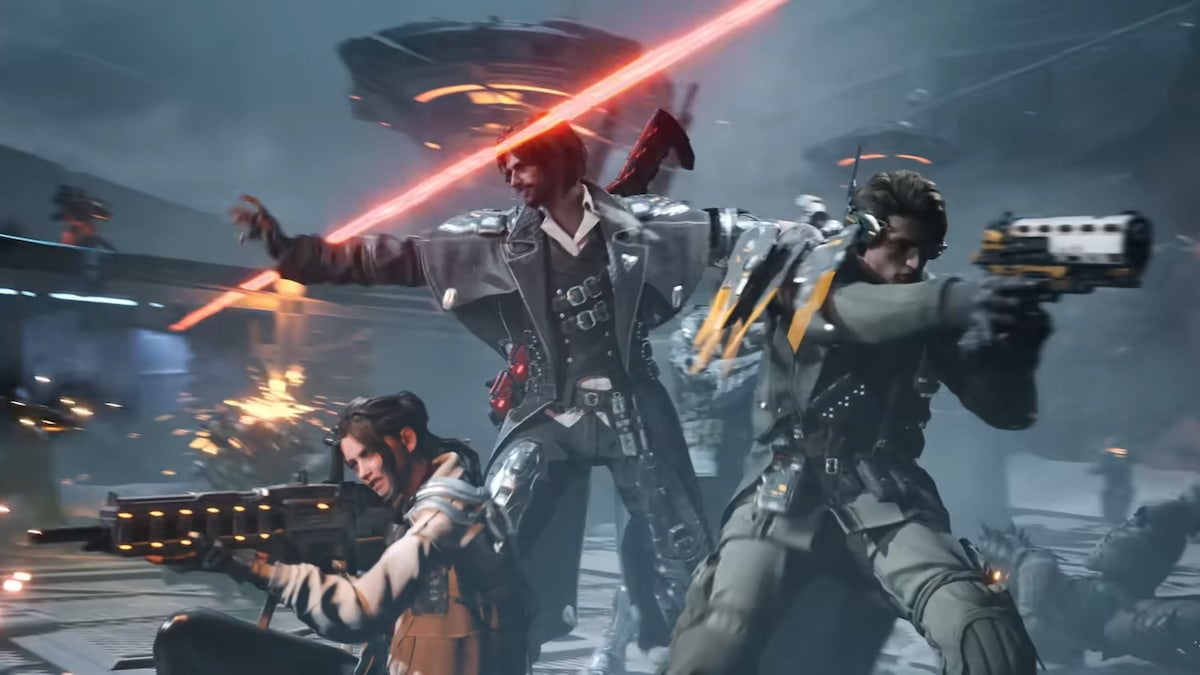 Three characters fighting together in The First Descendant.