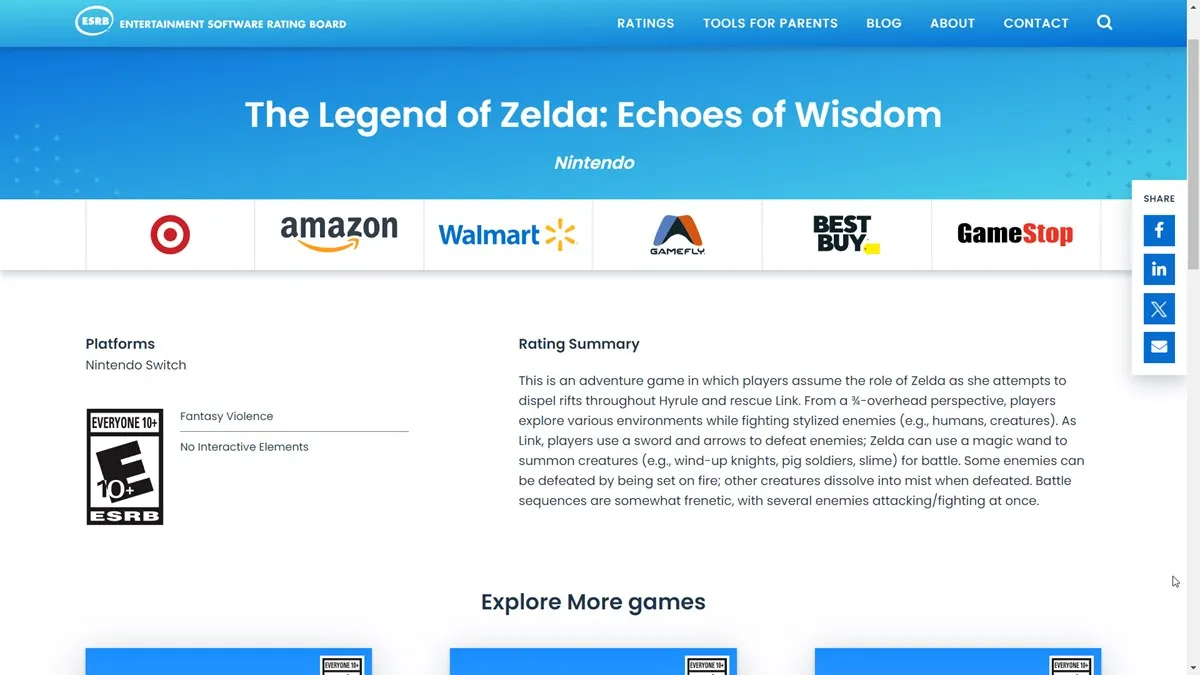 Линк, очевидно, не будет греть скамейку запасных в The Legend of Zelda: Echoes of Wisdom