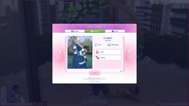 Clement Frost/Father Winter on Cupid's Corner in The Sims 4 Lovestruck.