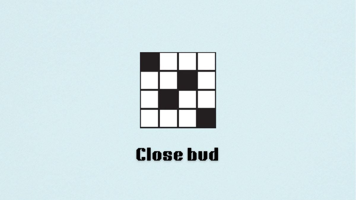 nyt mini crossword close bud