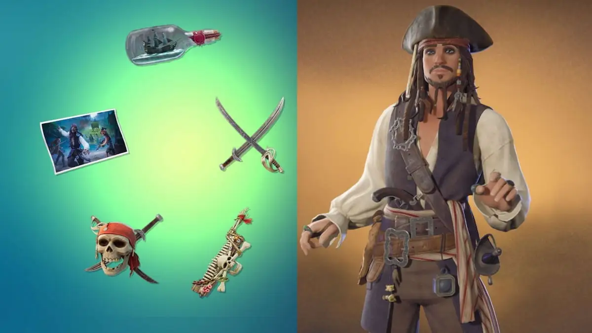 Fortnite x Pirates of the Caribbean event pass: All skins, cosmetics, and rewards