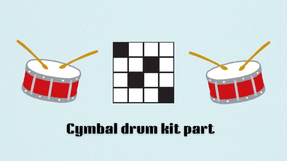 cymbal drum kit part puzzle in nyt mini