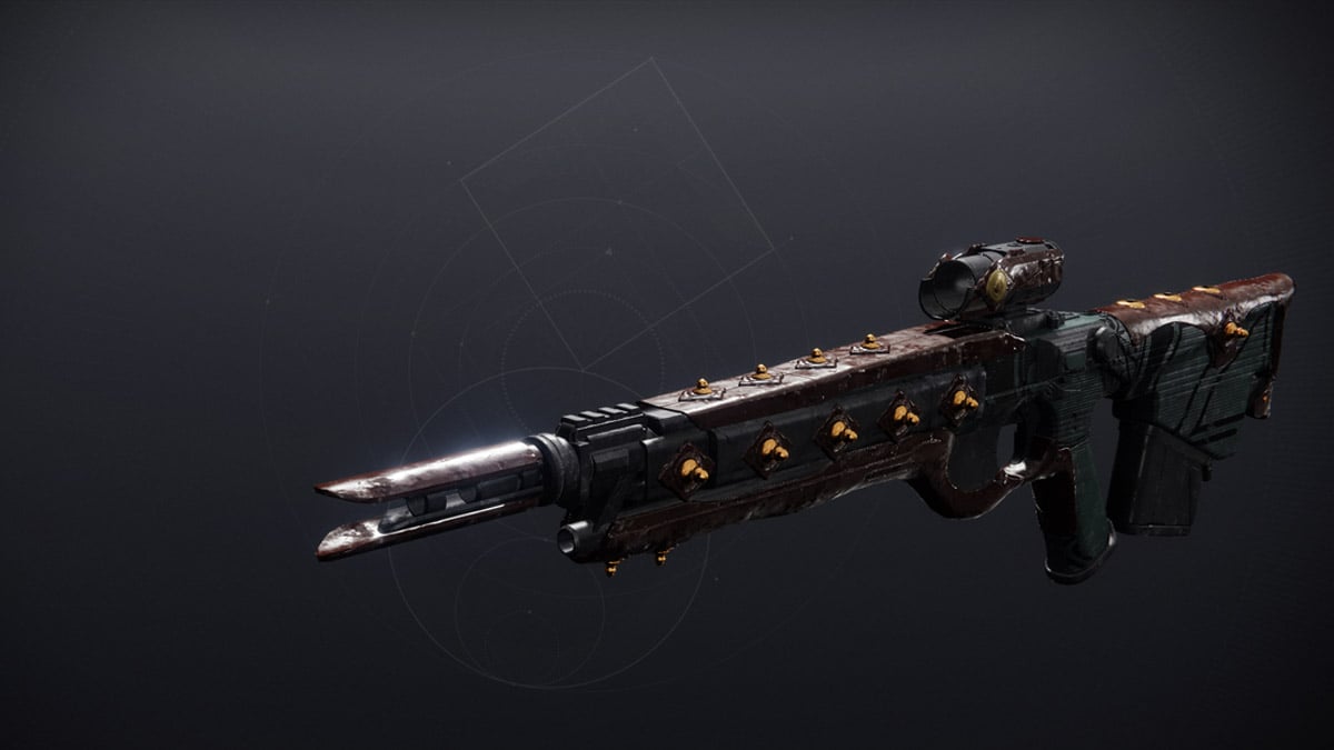 Claws of the Wolf, a rusted gold pulse rifle in Destiny 2.