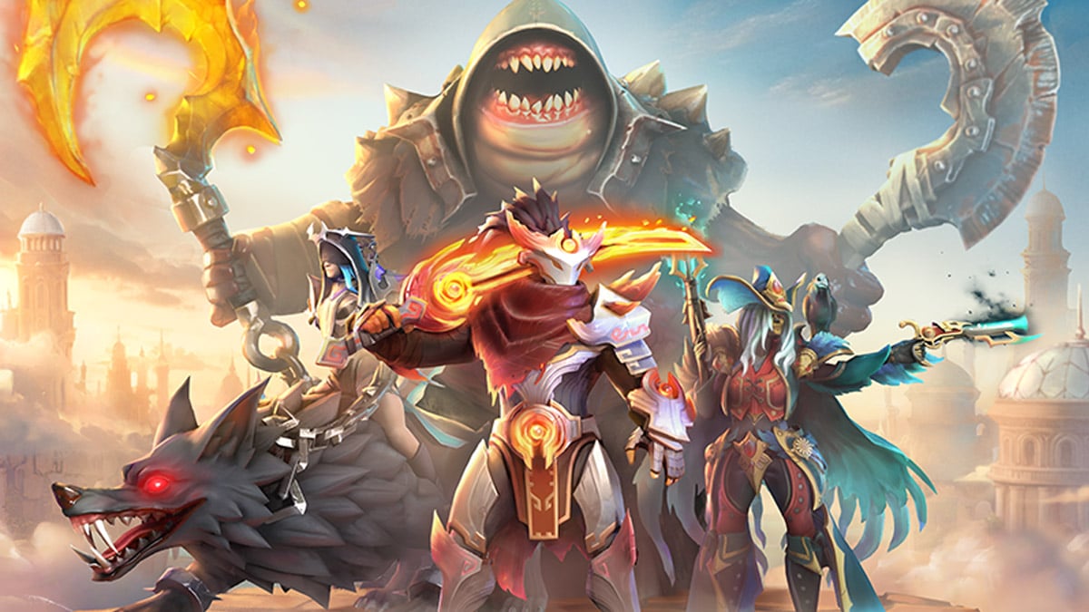 Heroes stand ready for battle in Dota 2's Crownfall Act 3 update.