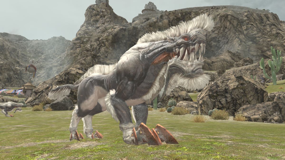 Silver Lobo monster from Final Fantasy XIV: Dawntrail