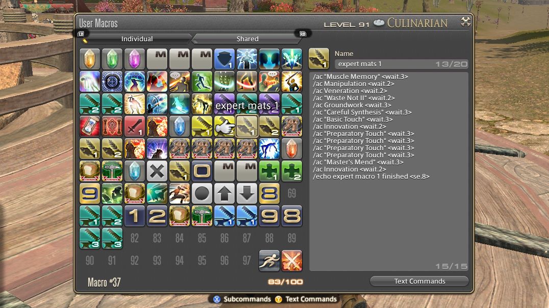 How to set up crafting macros in FFXIV Dawntrail