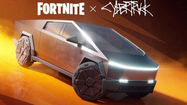 fortnite and cybertruck crossover