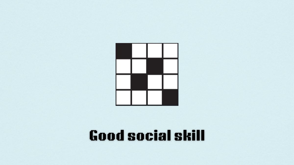 Good social skill NYT Crossword clue hints and answers