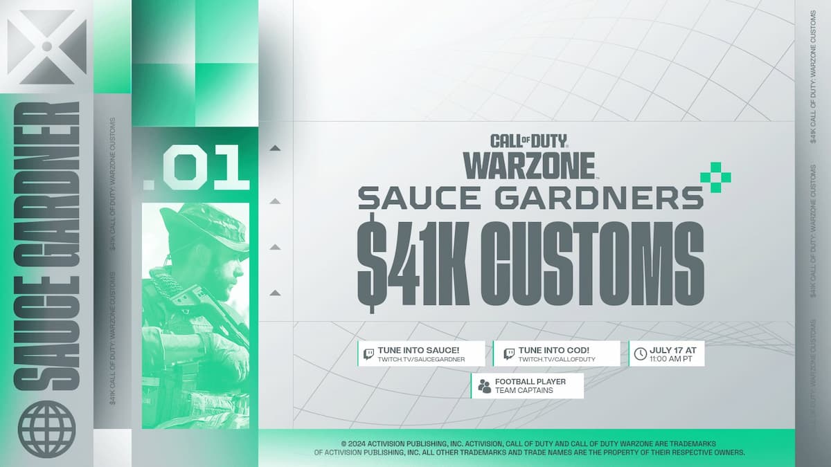 Как посмотреть турнир Sauce Gardner’s Warzone с бай-ином $41 000 Customs