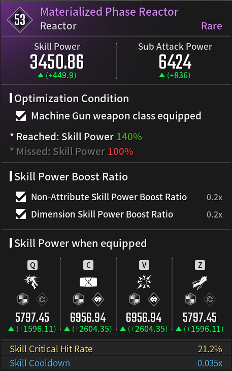 A screenshot of a Materialized Mechanics Reactor in The First Descendant.