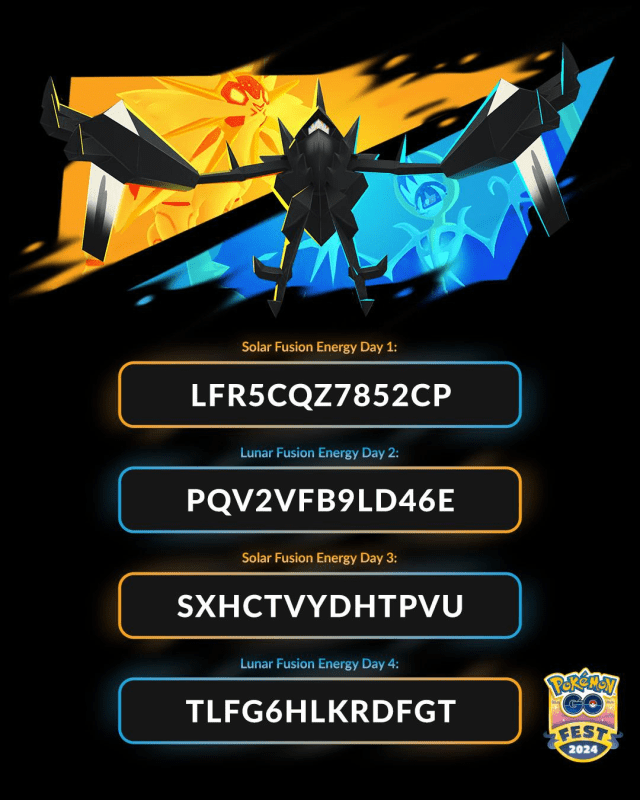 pokemon go fest codes