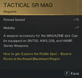 Tactical SR Mag in Once Human