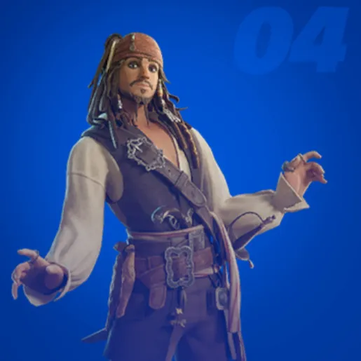 Jack Sparrow icon in Fortnite. 