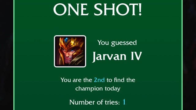 jarvan iv loldle quote answer july 26