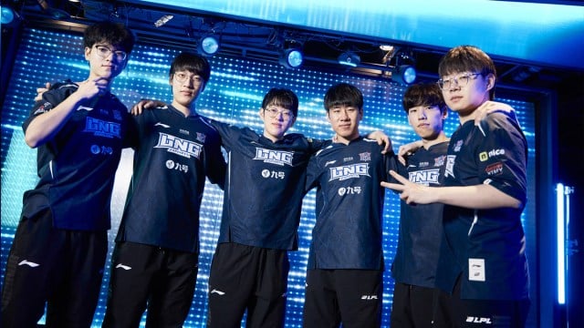 LNG Esports stands ready to play at MSI 2024.
