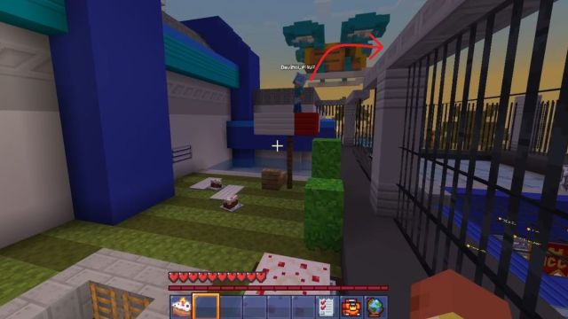 Meltdown's roof area in Minecraft's 15th anniversary event