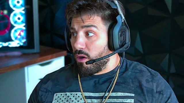 NICKMERCS looking confused, open-mouthed looking to the side.