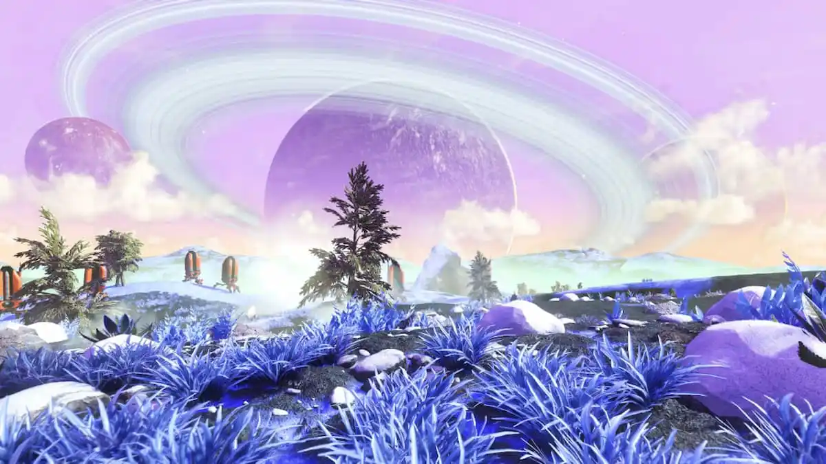 A breathtaking planet in NO Man's Sky update 5.0.