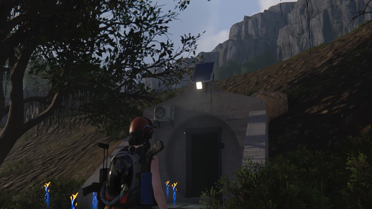 A bunker entrance in Once Human.