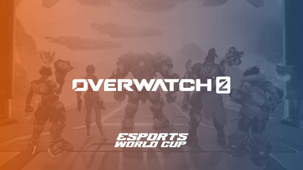 The Overwatch 2 and Esports World Cup logos.