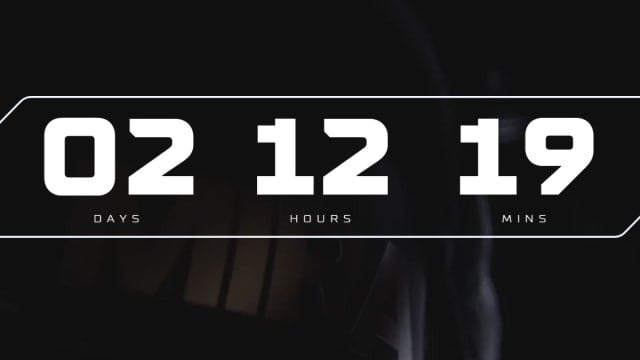 A countdown that reads 2 days, 12 hours, and 19 minutes