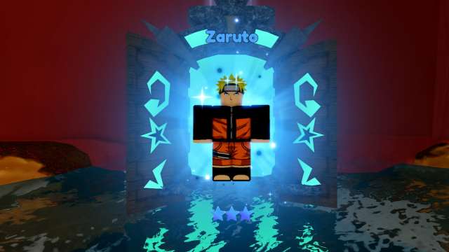 Summoning Zaruto in All Star Tower Defense in Roblox.