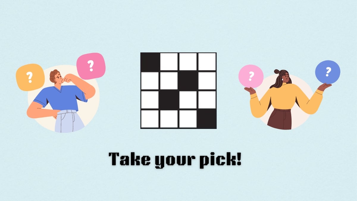 take your pick! nyt mini crossword clue from july 25