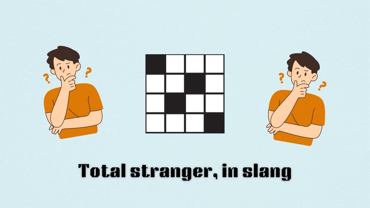 total stranger in slang july 18 nyt mini crossword clue