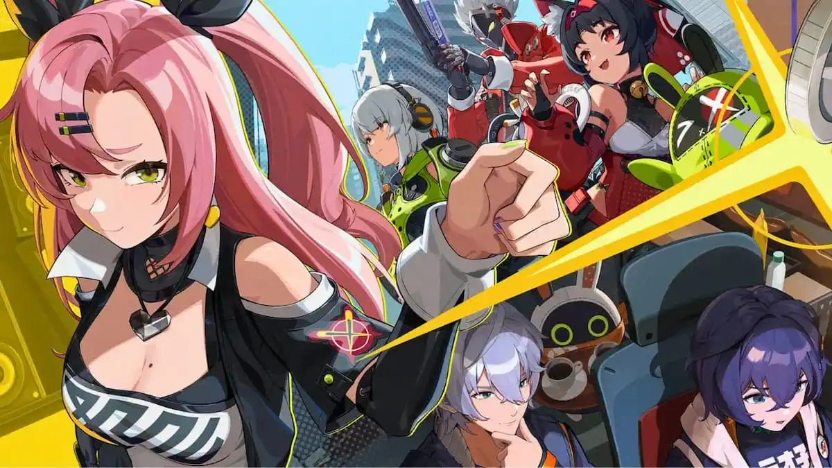Main ZZZ characters on the cover image